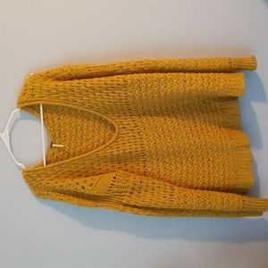 Free People Yellow Sweater L